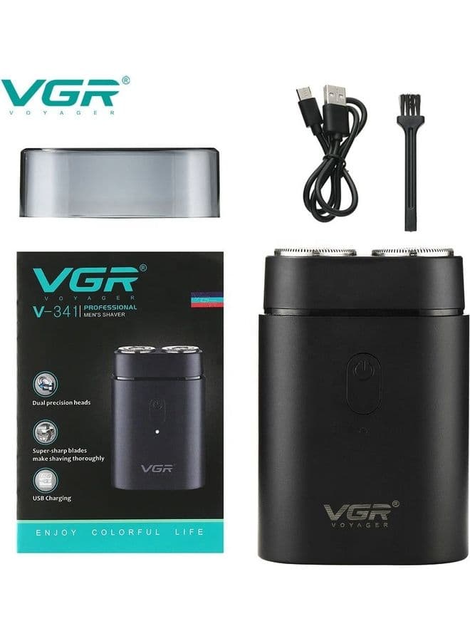 VGR V-341 Water Proof Cordless Electric Shaver Black