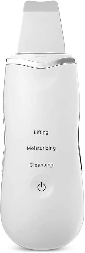 Ultrasonic Blackhead Remover Facial Skin Scrubber - White