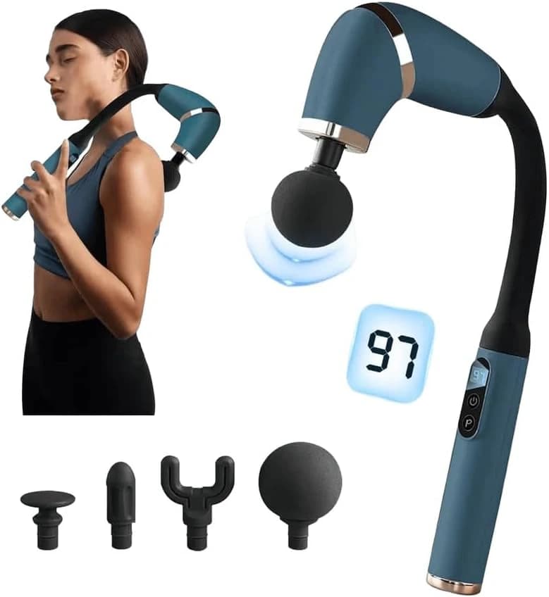 Portable Electric Muscle Massager with Digital Display