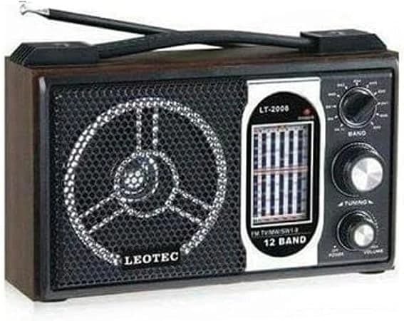 Leotec LT-2008 11-Band High Sensitivity Radio - Black & Silver