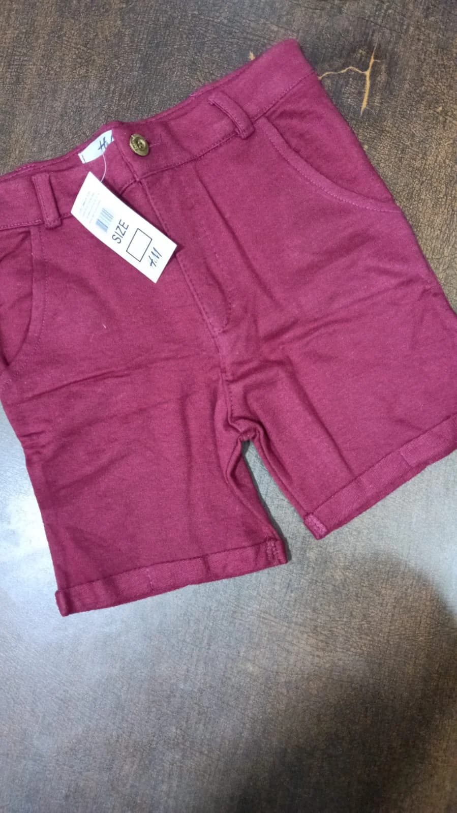 Kids' Cotton Melton Summer Shorts – Size 6 Years