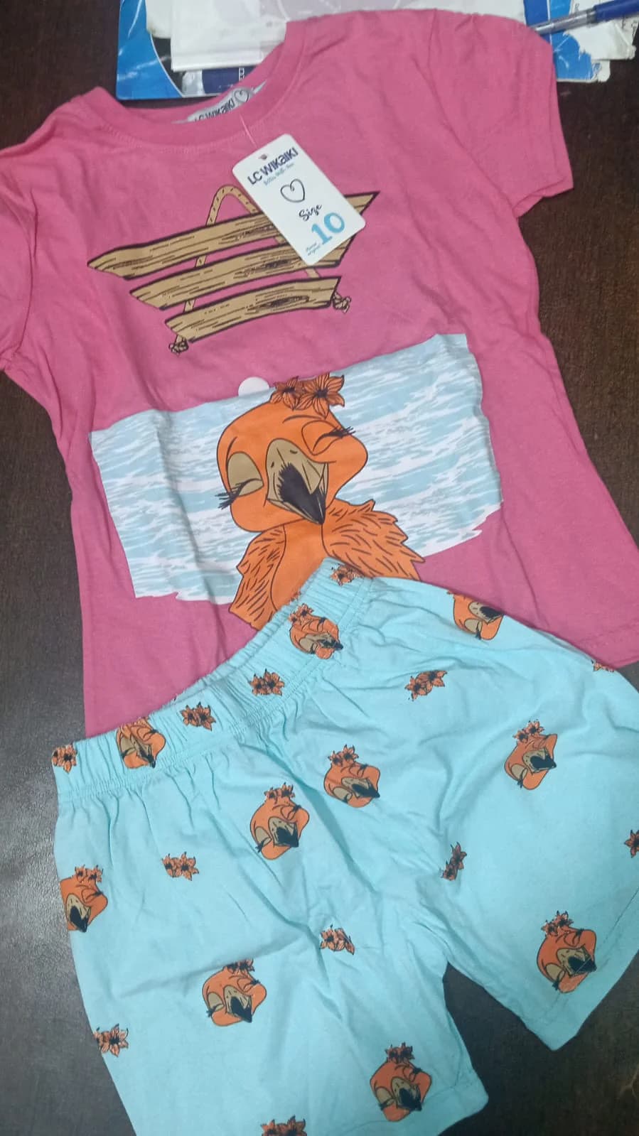 LC Girls' Pajama Set – Size 10 Years