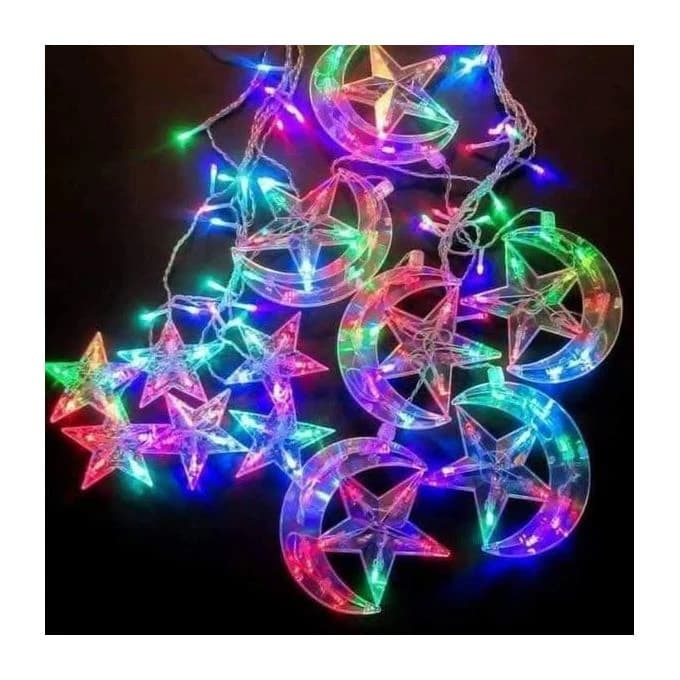 3.5-Meter Multicolor Solar Decorative Light – 12 LED