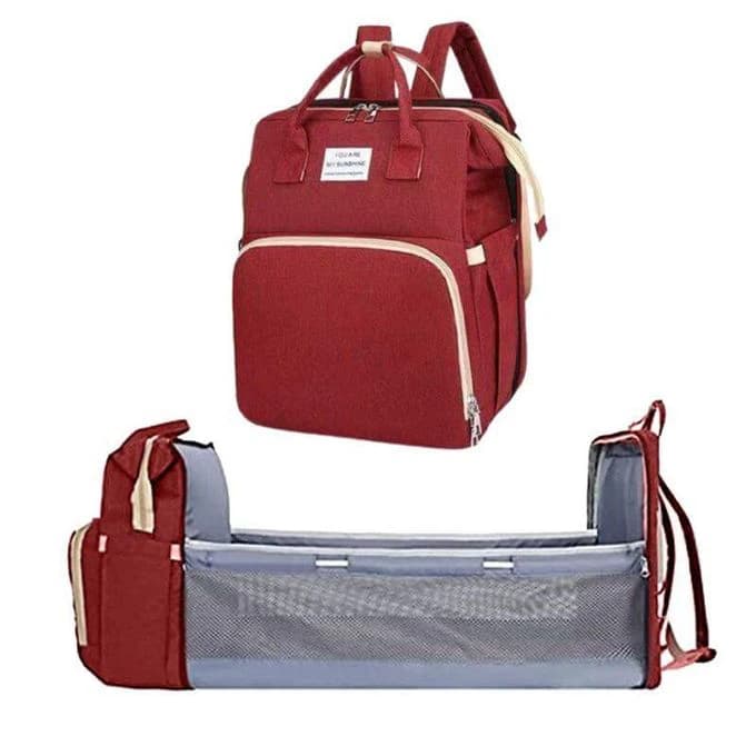 Mommy & Baby Diaper Bag with Built-In Changing Bed