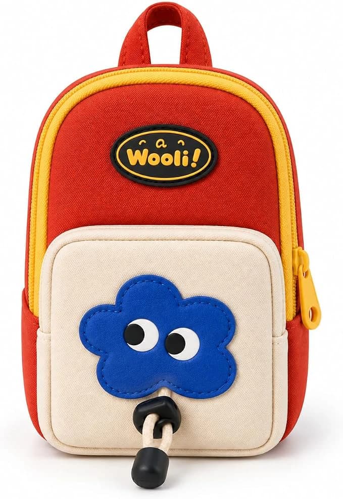 Red Double-Zip Cat Pencil Case