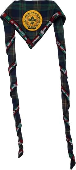 Embroidered World Arab Flags Fabric Scout Neckerchief Multicolored