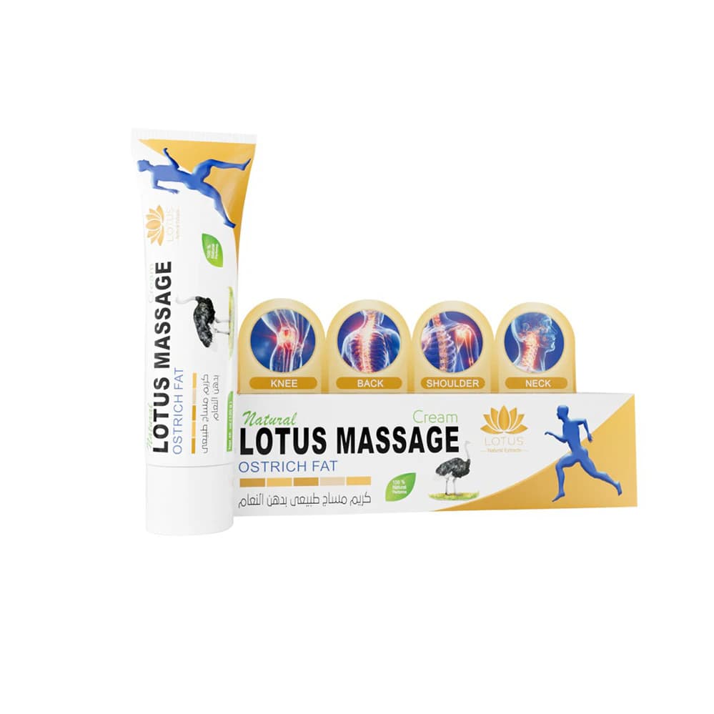 Natural Lotus Massage Cream with Ostrich Fat 120 g